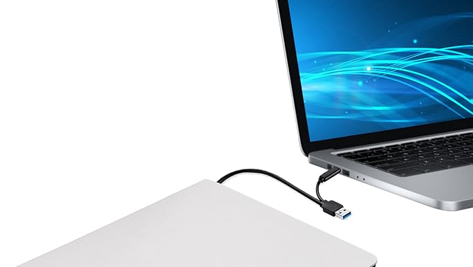 Amazon.com: Hcsunfly External CD/DVD Drive for Laptop, Type